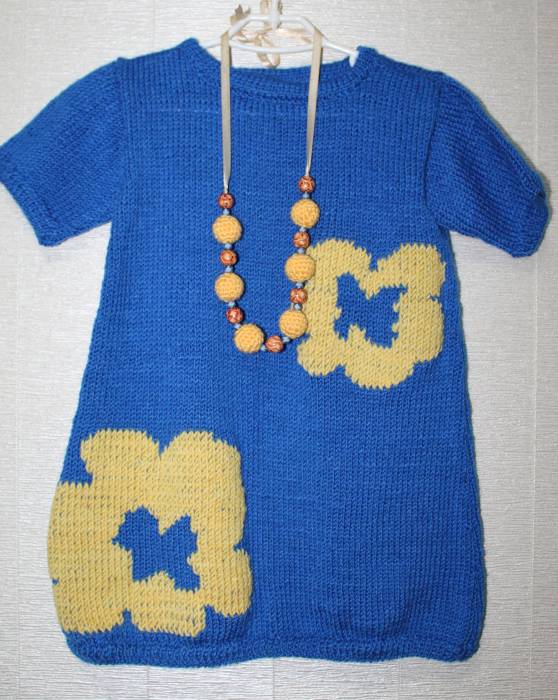 Вязаное платье и болеро ручной работы, фотография 1