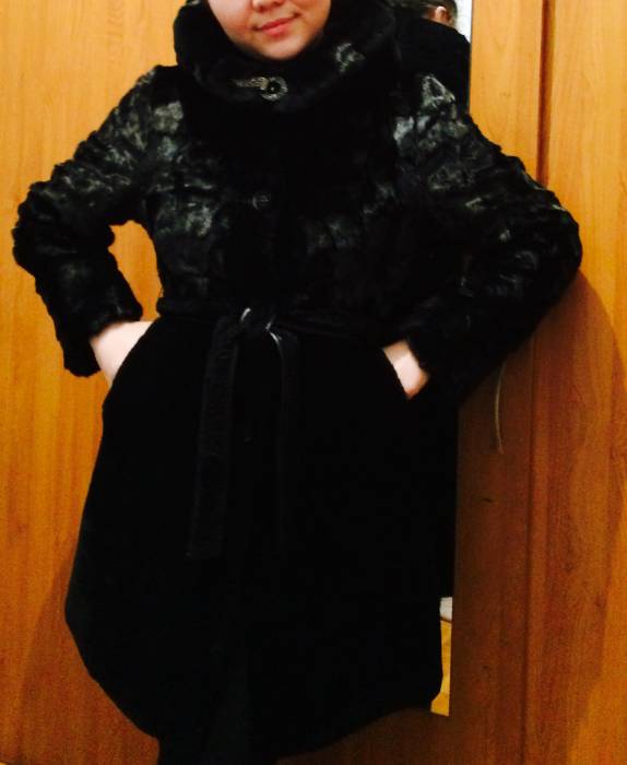 Шуба норка мутон, фотография 1