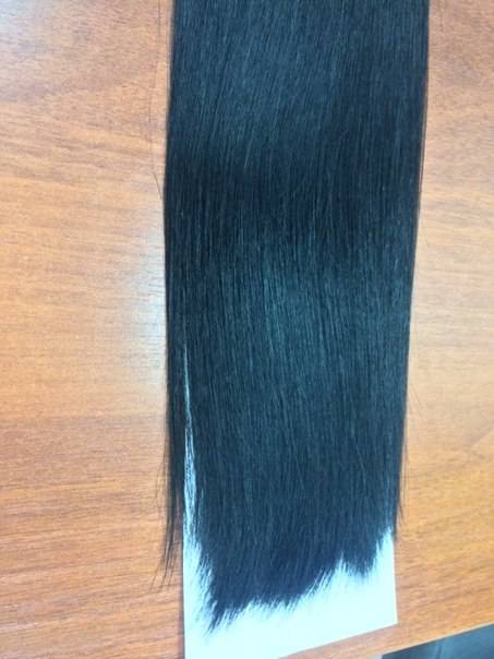 Натуральные волосы на трессе, заколках, кератиновых капсулах, лентах, фотография 6