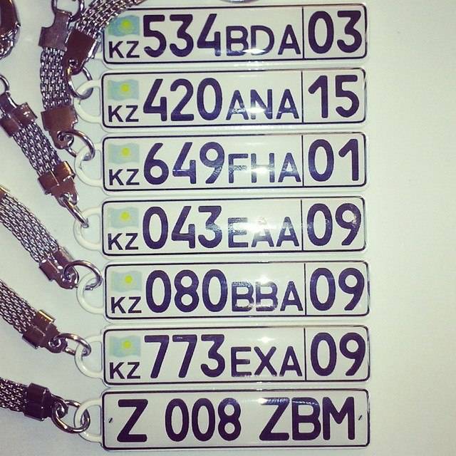 Брелок в виде ГОС НОМЕРА АВТО, фотография 5