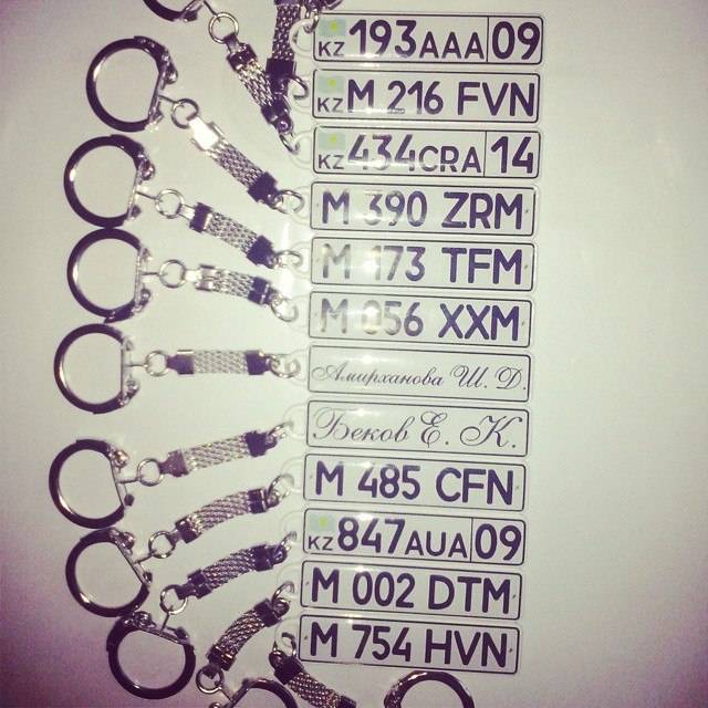 Брелок в виде ГОС НОМЕРА АВТО, фотография 9