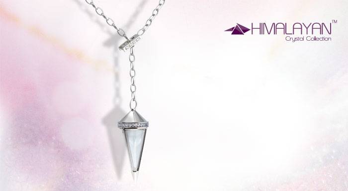 Подвеска Гималайский кристалл + серебро 925 пробы, фотография 1