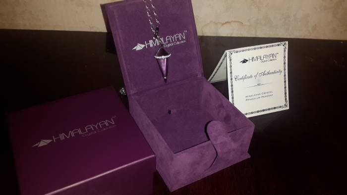 Подвеска Гималайский кристалл + серебро 925 пробы, фотография 2