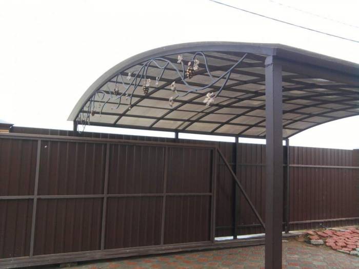 Металлические навесы, фотография 4