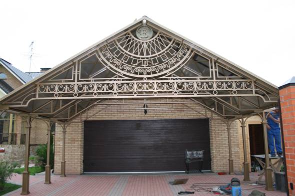 Металлические навесы, фотография 10