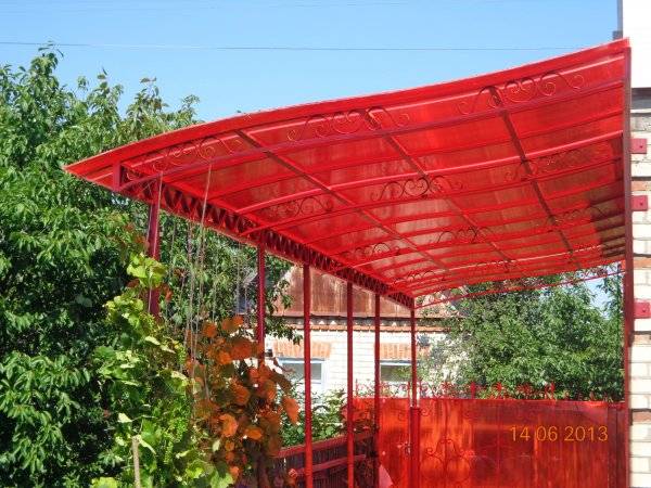 Металлические навесы, фотография 11