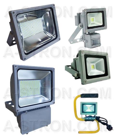 Светодиодные LED прожектора для уличного освещения, фотография 4