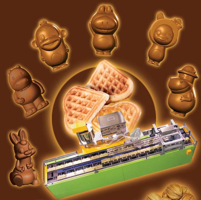 Автомат для выпечки кексов с начинкой. Линия для производства бисквитных кексов, фотография 2