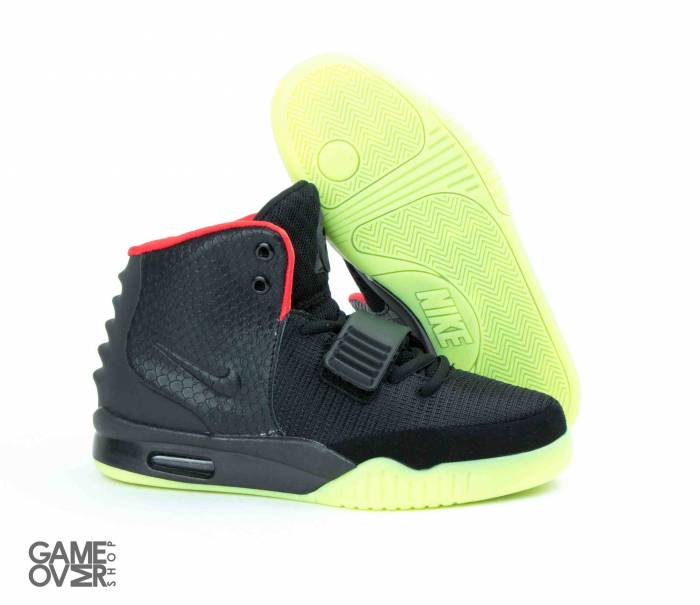 Nike Air Yeezy 2 Black/Pink, фотография 2