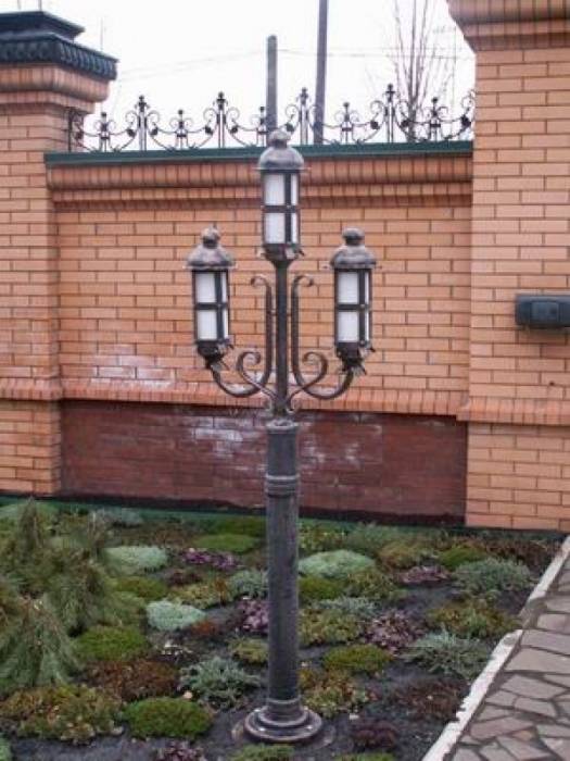 Кованые уличные фонари и настенные лампы, фотография 1