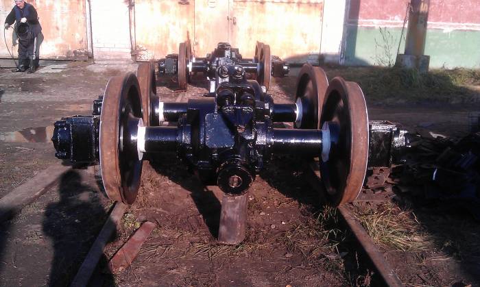 Колесные пары тепловоза ТГК-2, фотография 1