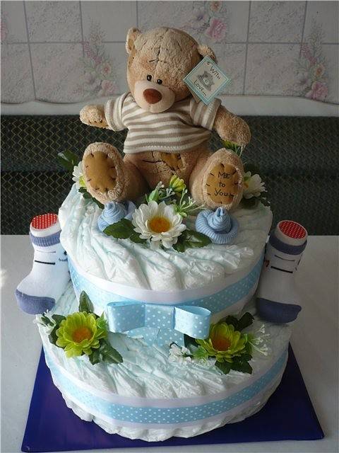 Торты из памперсов.Бейби букеты, фотография 4
