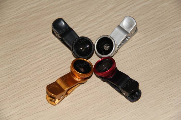 Линза для телефона Fisheye 3in1 (4 цвета), фотография 4