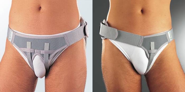 BISON. Паховый бандаж для двусторонней или односторонней паховой грыжи, фотография 1