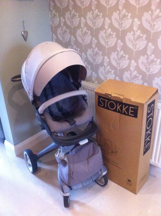 Stokke Xplory V3 коляска с ребенком коляска + люлька полным набором, фотография 1