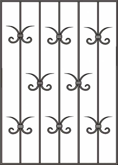 Кованые решетки на заказ, фотография 10