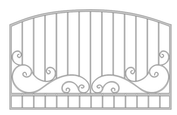 Кованый забор на заказ, фотография 5