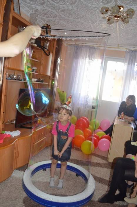 шоу мыльных пузырей в астане, фотография 12