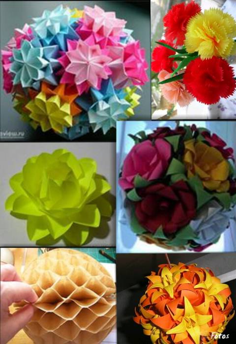 Делаю объемные цветы для оформления, фотография 5