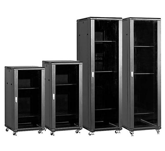 Шкаф напольный 42U, 800*800*2000,  цвет чёрный, фотография 1