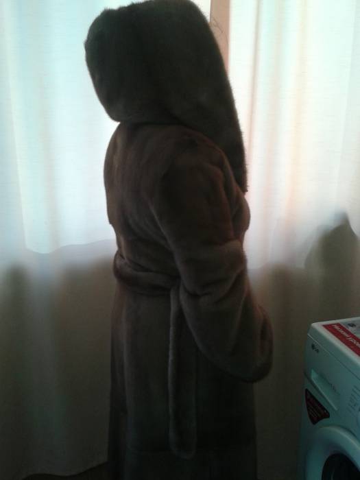 Норковая шуба песочного цвета, фотография 2