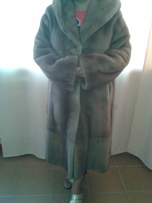 Норковая шуба песочного цвета, фотография 4