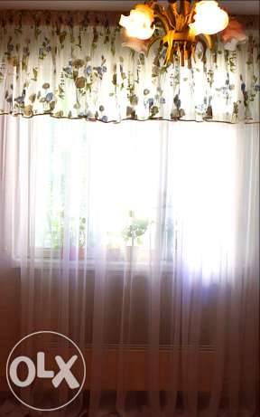 Продам ламбрекен и тюль. Дешево., фотография 1