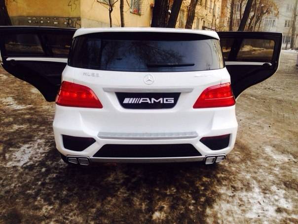 Детский электромобиль Mercedes ML 63 White, фотография 5