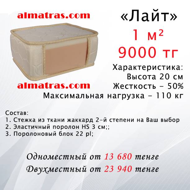 Матрасы на заказ с гарантией в Алматы, фотография 5