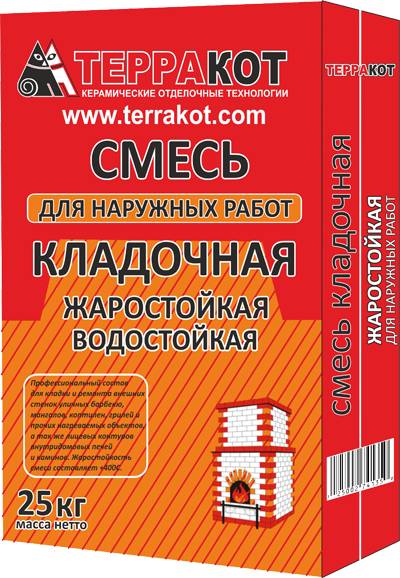 СМЕСЬ КЛАДОЧНАЯ ДЛЯ НАРУЖНЫХ РАБОТ ЖАРОСТОЙКАЯ, фотография 1