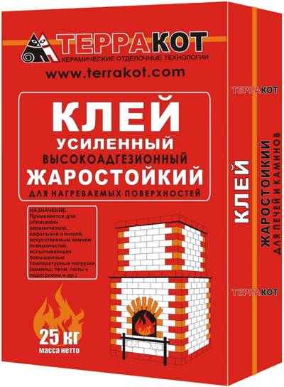 Жаростойкий усиленный клей 