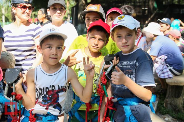 Активный отдых в Верёвочном парке в городе Алматы, фотография 4