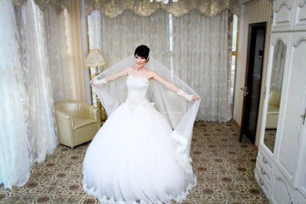 Шикарное свадебное платье, фотография 4