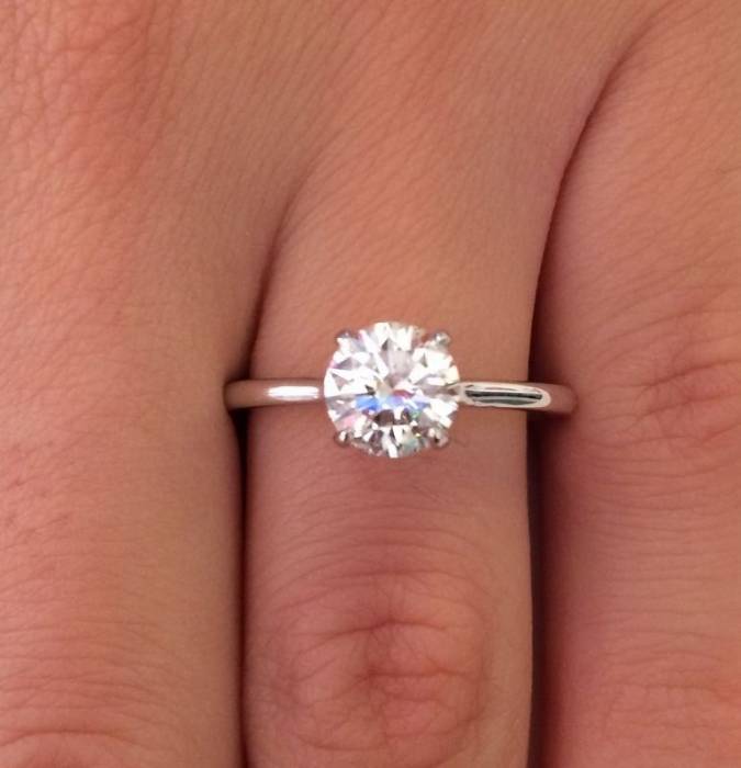 кольцо с бриллиатом 1 карат, фотография 1