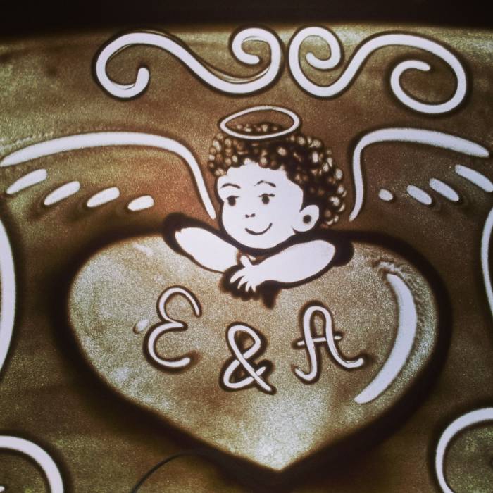 Песочное шоу на свадьбы, фотография 9