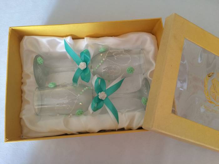 Свадебные бокалы и Бонбоньерки , фотография 7