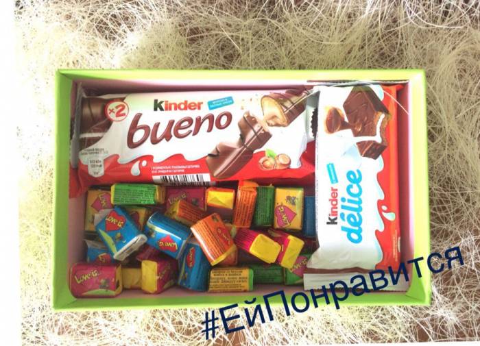 Шоколадные подарки для девушки, букеты, корзинки, тортики Алматы, фотография 1