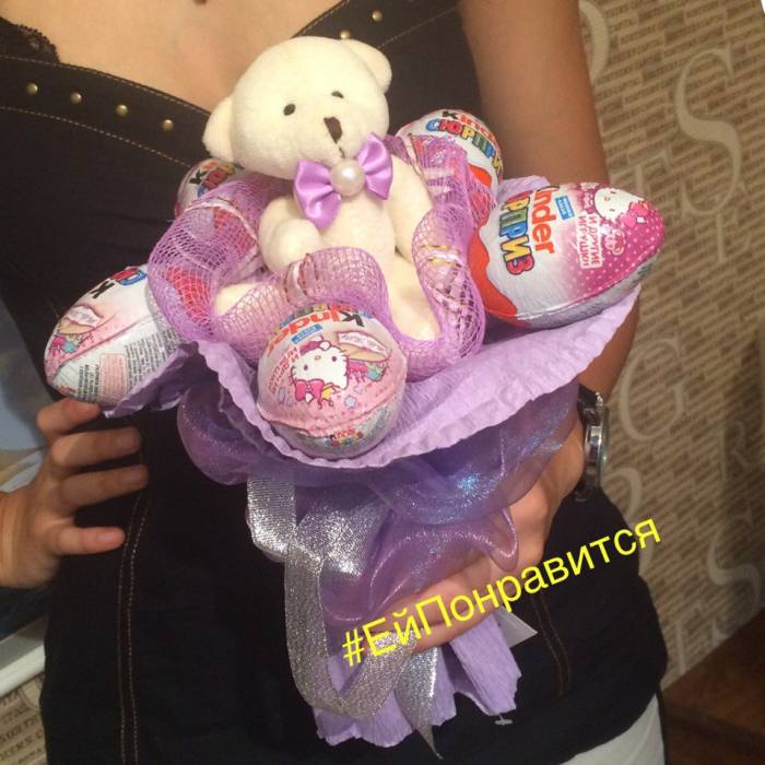 Шоколадные подарки для девушки, букеты, корзинки, тортики Алматы, фотография 8