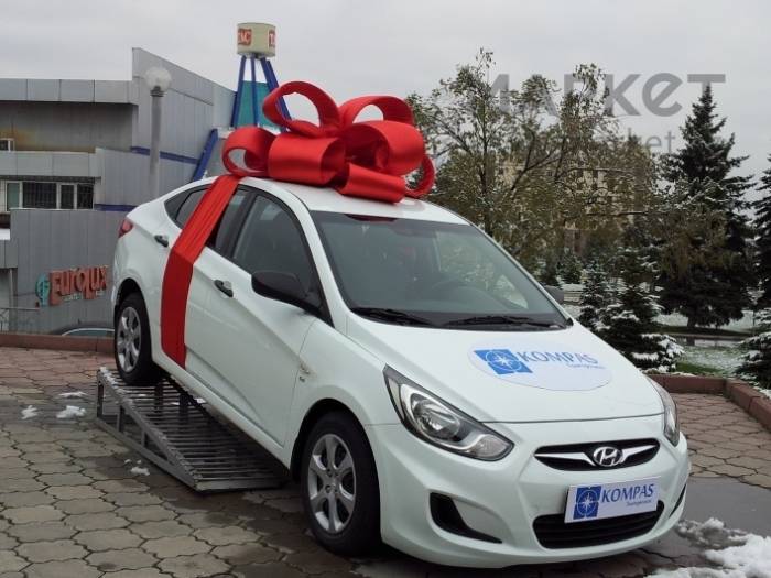 Подарочный бант на автомобиль, розыгрыш авто, бант, подарок, лента., фотография 6