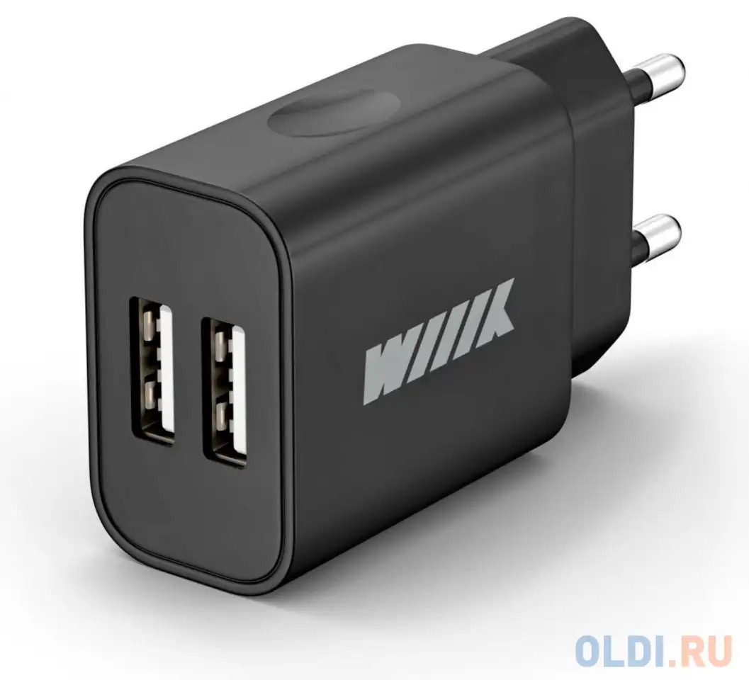 Сетевое зар./устр. wiiix unn-1-2-02 2a+2a черный, фотография 1