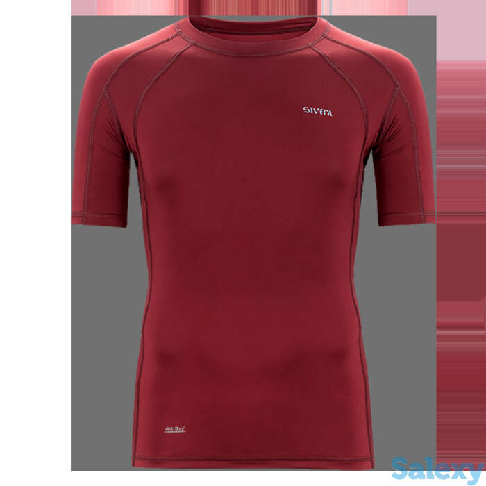 Термобелье майка сивера годобль к(м) с корототкими рукавами мужская гранат, фотография 1