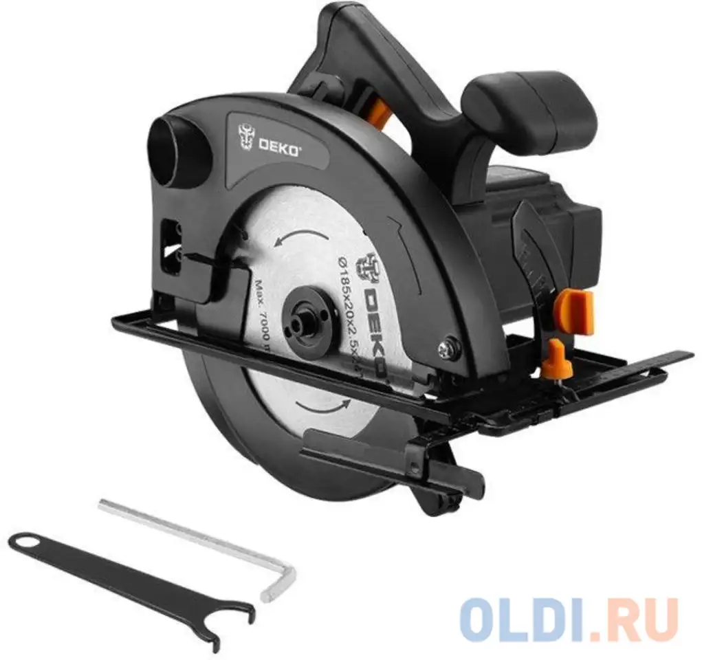 Циркулярная пила (дисковая) deko dkcs1800 1800вт (ручная), фотография 1