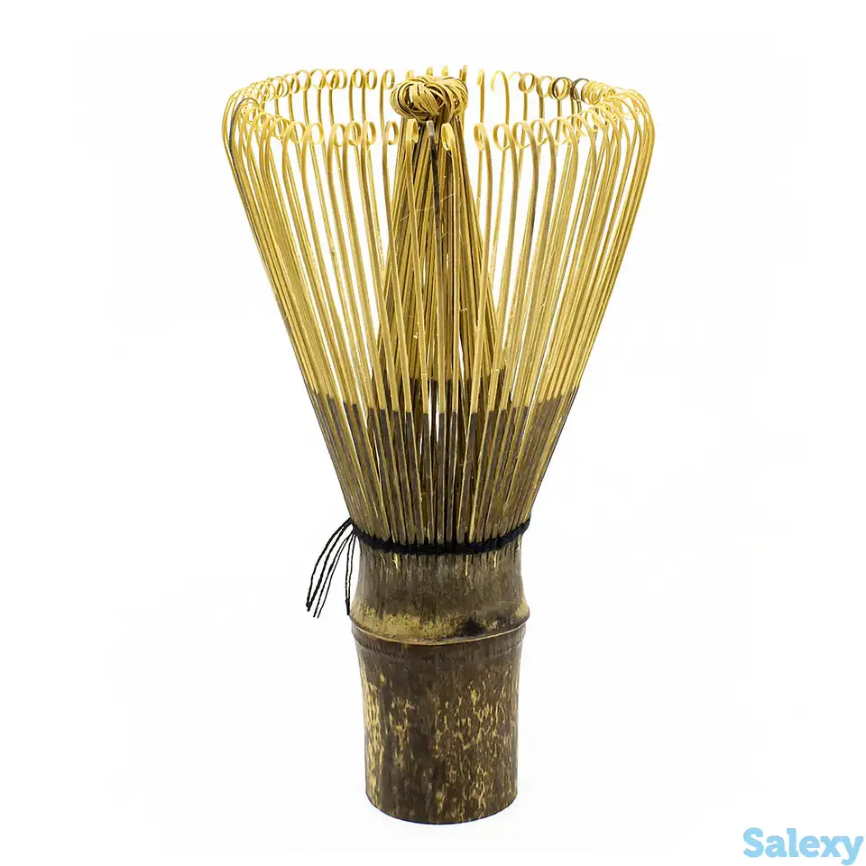 Бамбуковый венчик для матча часен тёмный, 64 ворсинки, фотография 1