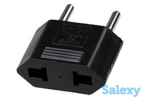 Переходник tefal сетевой us-eu. черный, фотография 2