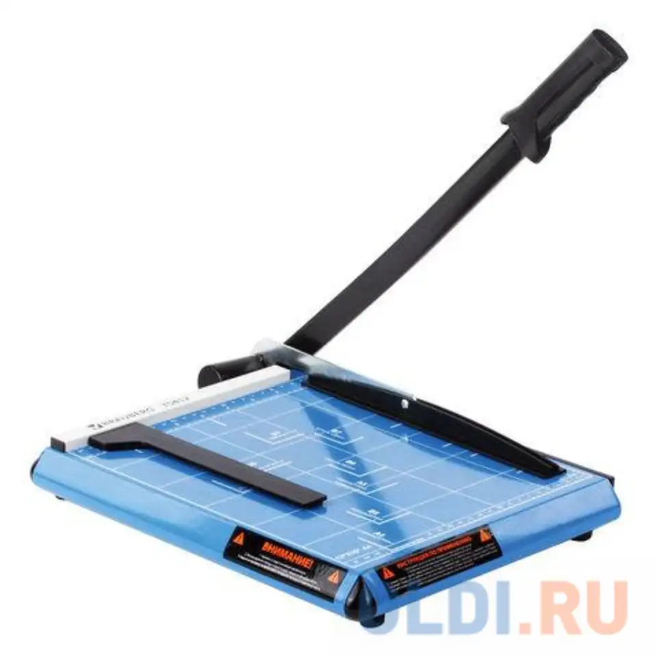 Резак brauberg saber, a4, сабельный, ts412, 12 л., металлическая основа, длина, фотография 1