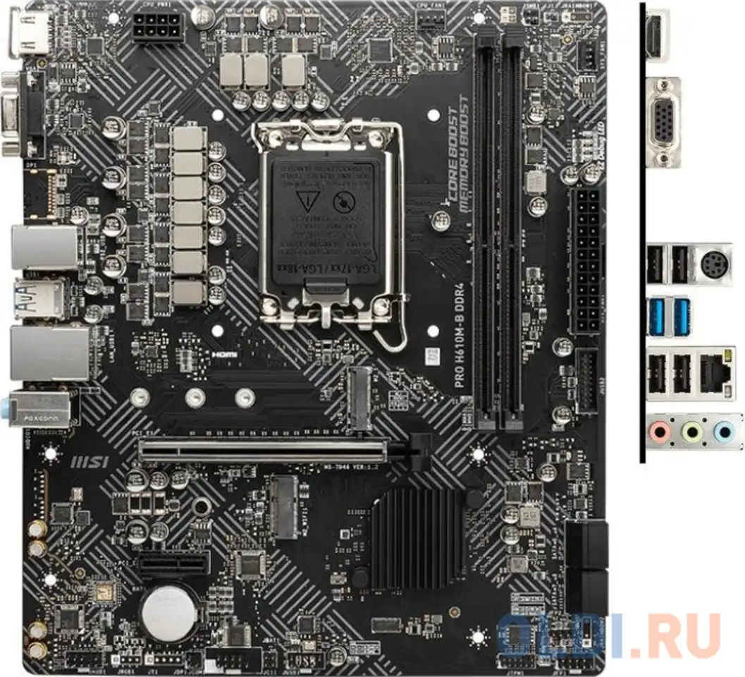 Материнская плата msi pro h610m-b ddr4, фотография 1