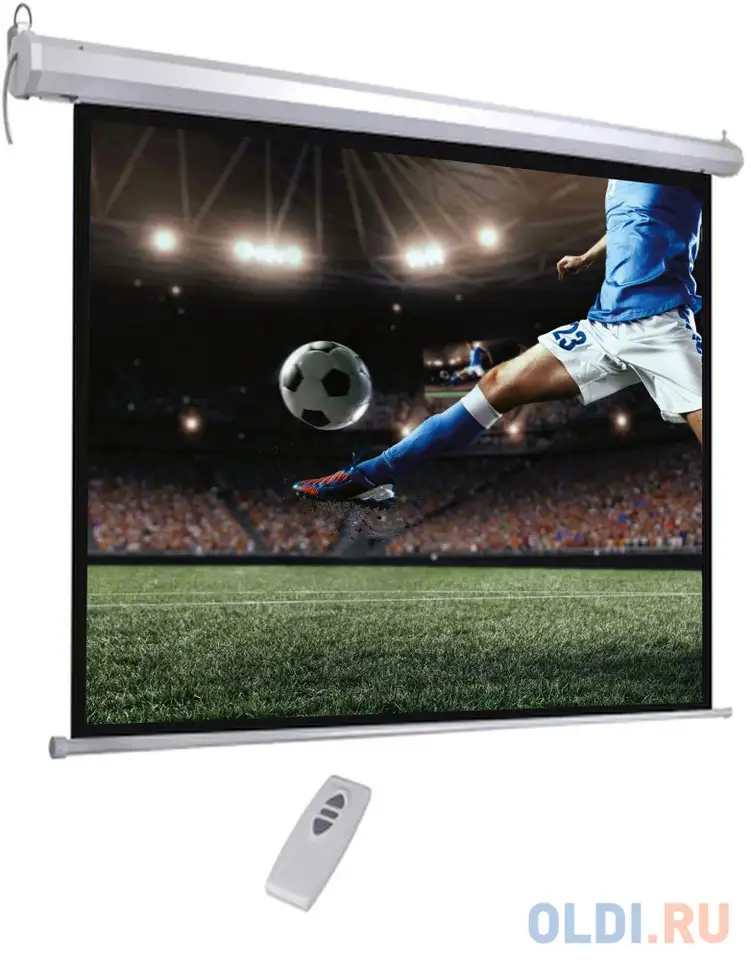 Экран hiper 183x244см cinema smr 4x3-120 4:3 настенно-потолочный рулонный (моторизованный привод), фотография 1