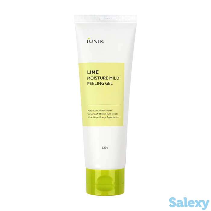 Пилинг-гель для лица iunik lime moisture mild peeling gel, фотография 1