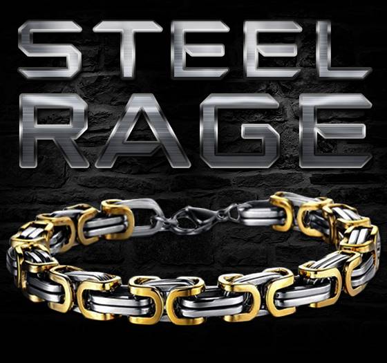 Мужской браслет steel rage купить, фотография 1