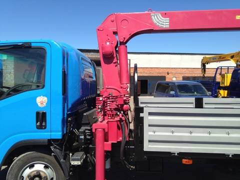 Кран-манипулятор Isuzu NP 5 тонн КМУ Unic 3 тонны, 8 метров., фотография 4